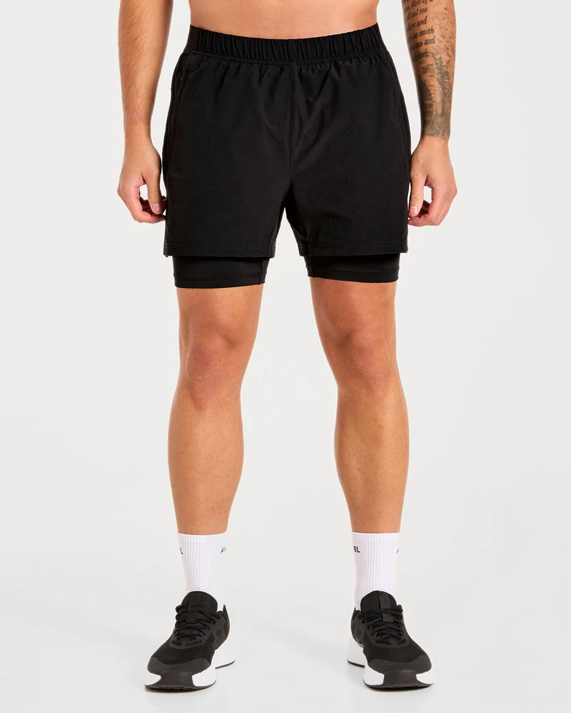 Signature 2 in 1 Shorts - Noir