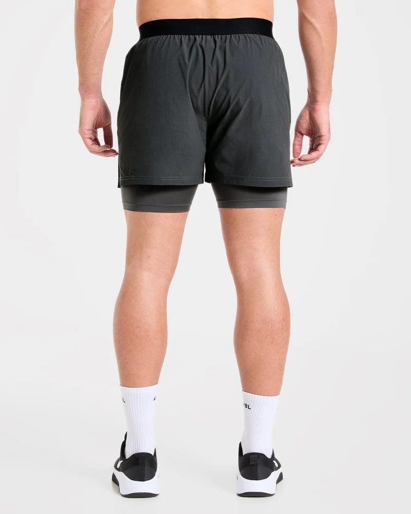 Signature 2 in 1 Shorts - Charcoal