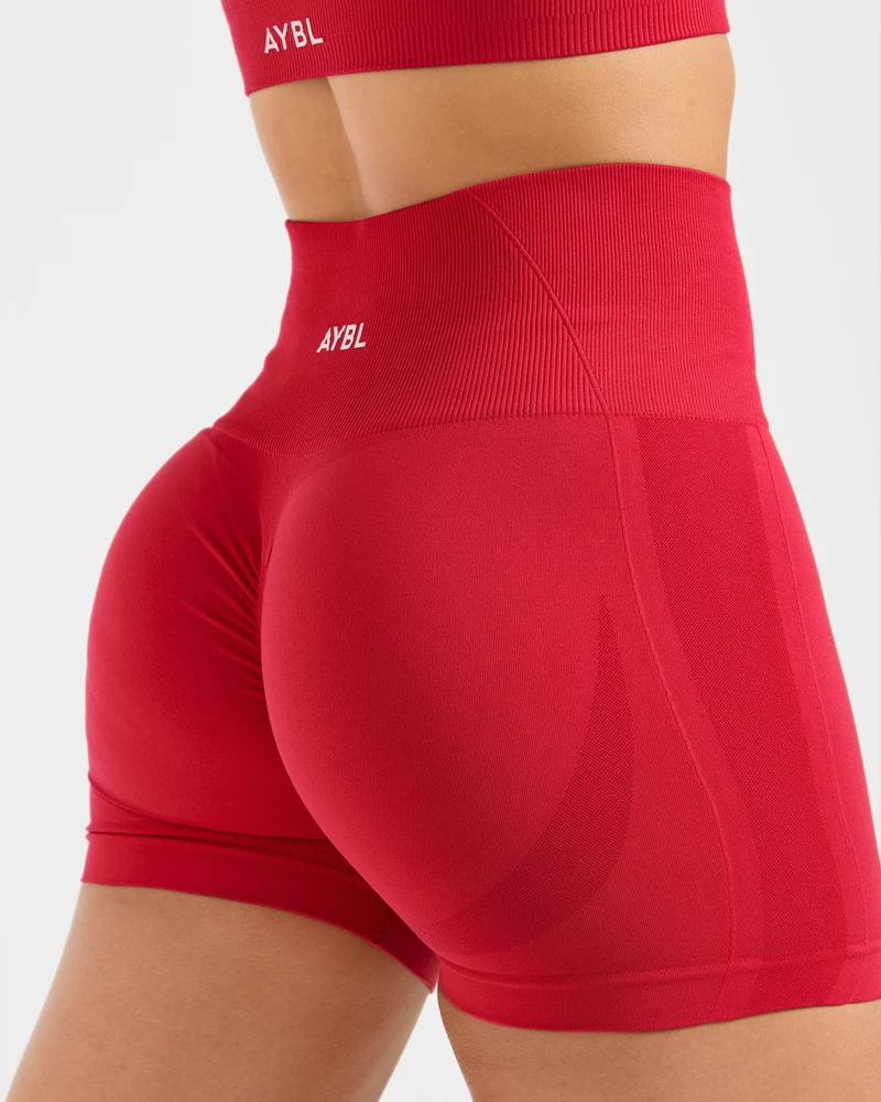 Empower Seamless Shorts - Rouge