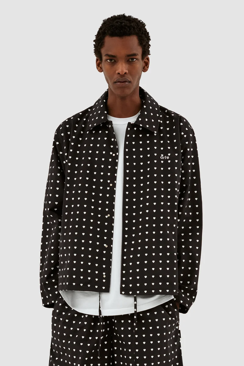 Veste Jules Heart - Noir/Blanc