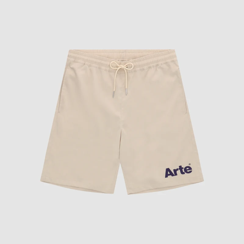 Short à logo Samuel - Crème