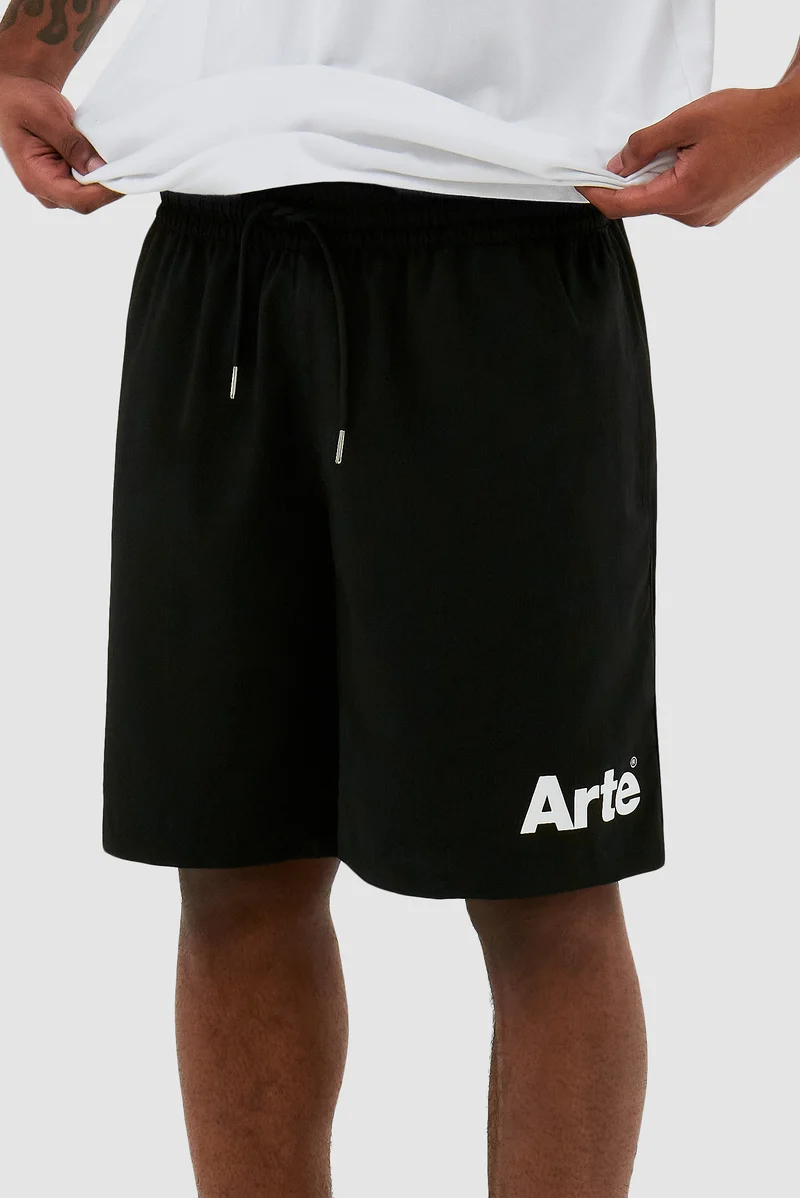 Short à logo Samuel - Noir