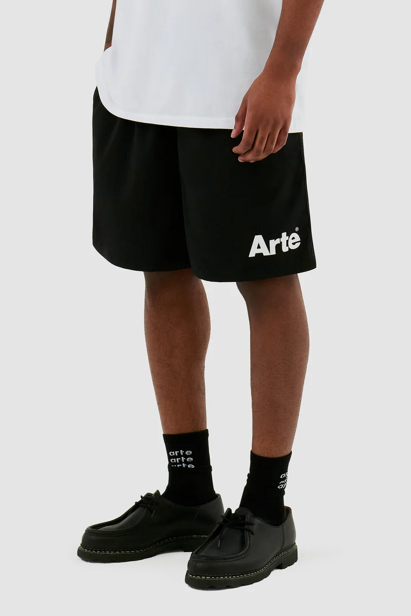 Short à logo Samuel - Noir