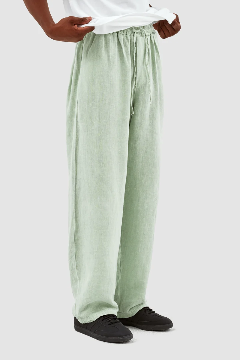Pantalon Jan Linnen - Vert