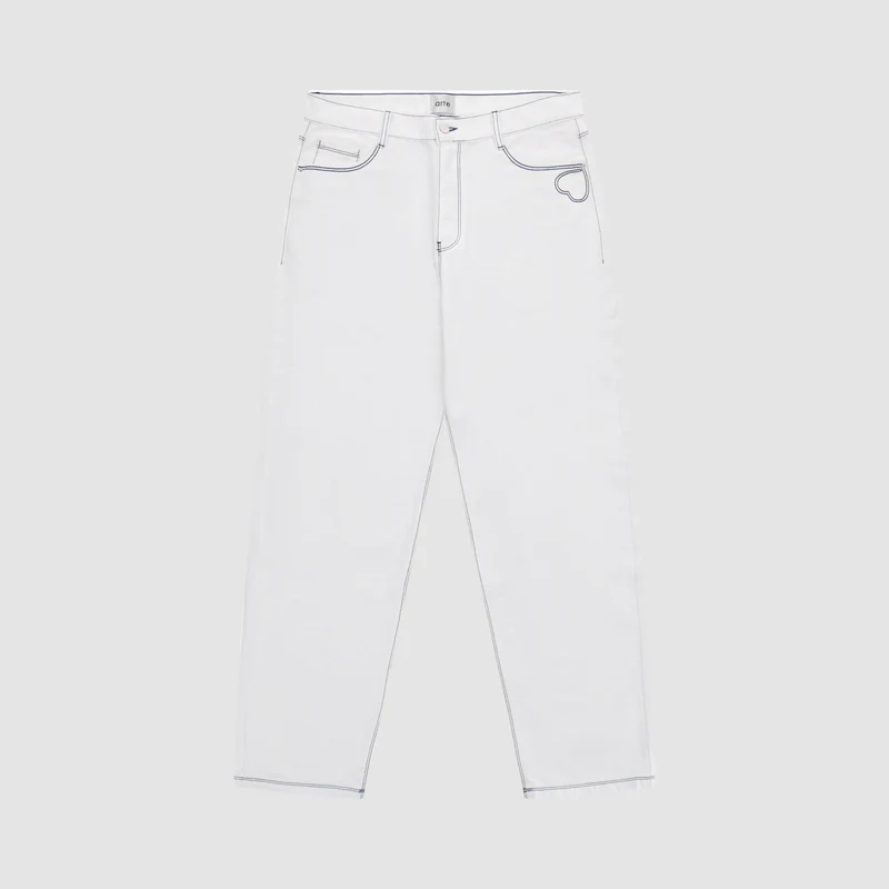 Pantalon Poage Heart Detail - Blanc