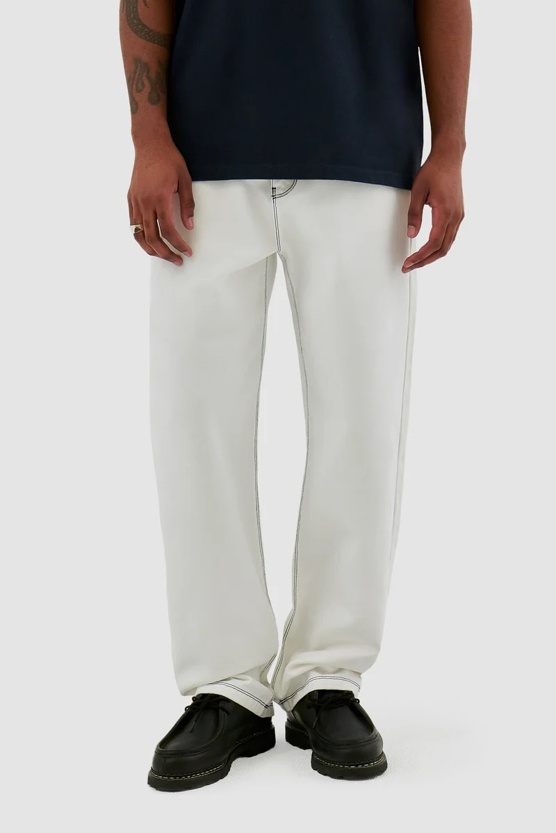 Pantalon Poage Heart Detail - Blanc
