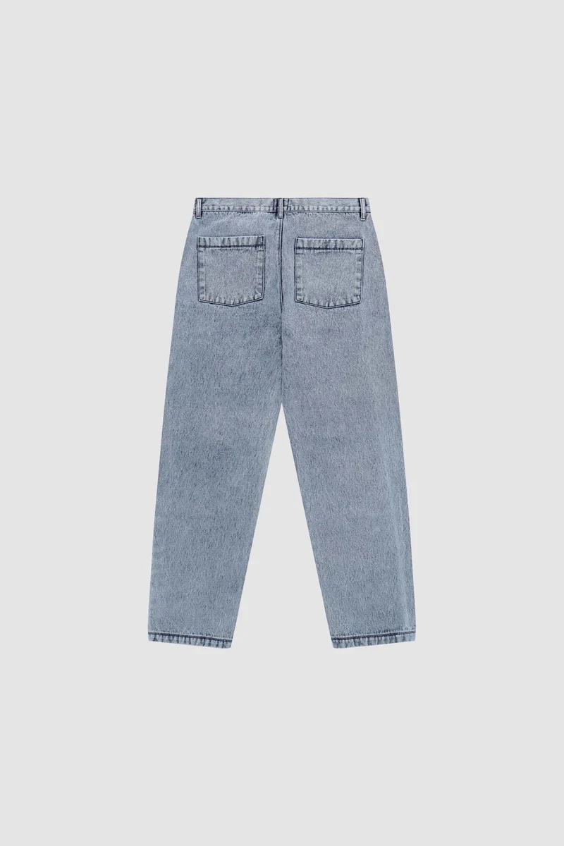 Poage Pantalon avec ceinture - Denim Vintage