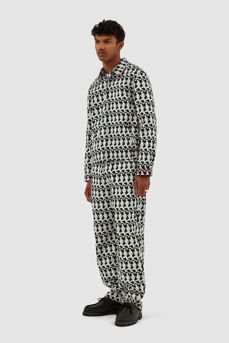 Veste Jones Allover - Marine/Crème