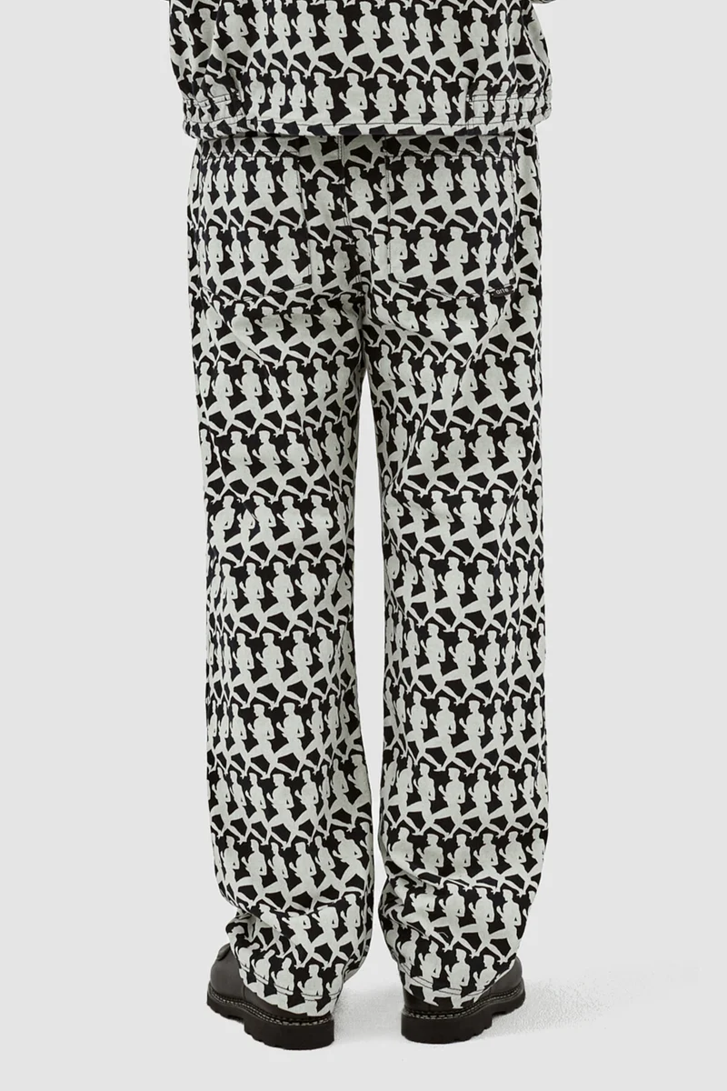 Pantalon Jones Allover - Marine/Crème