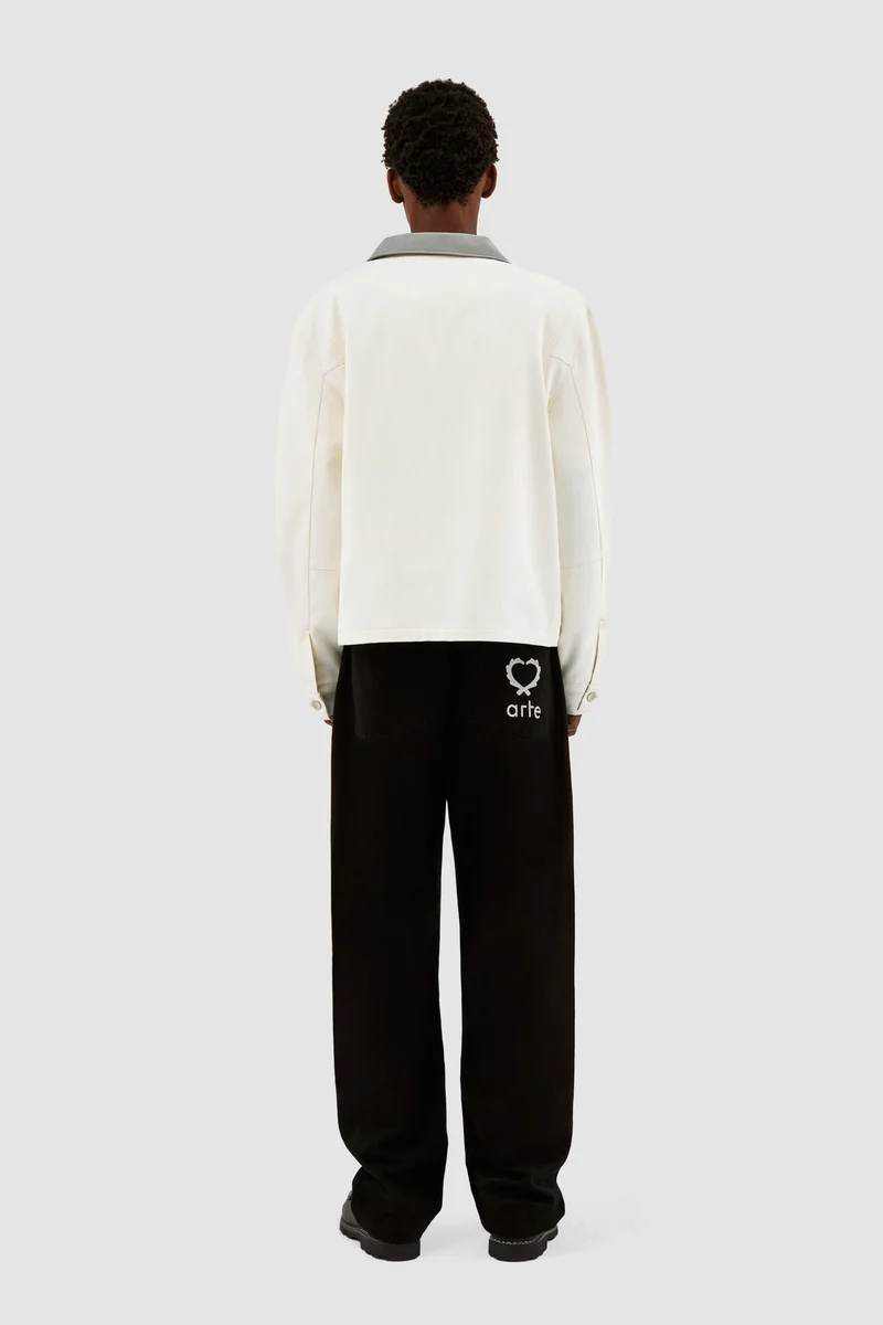 John Contrast Jacket - Crème/Gris