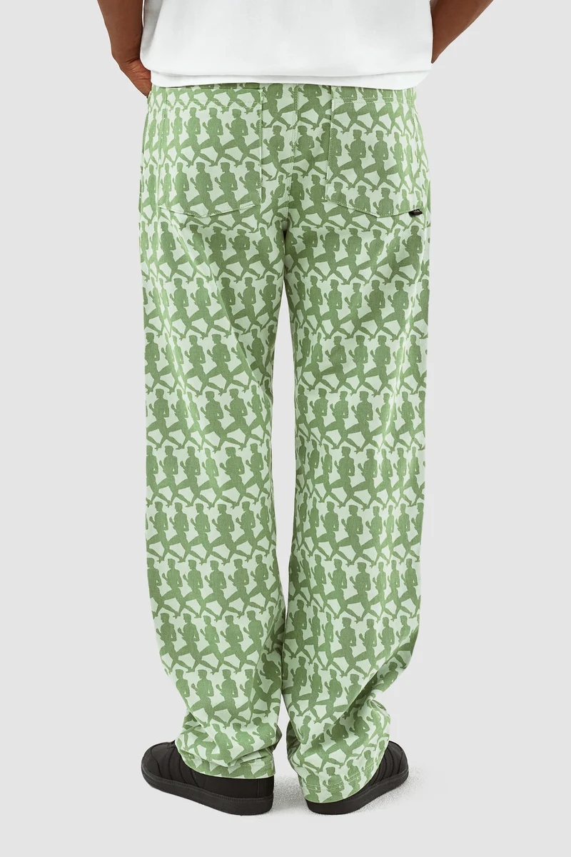 Pantalon Jones Allover - Vert
