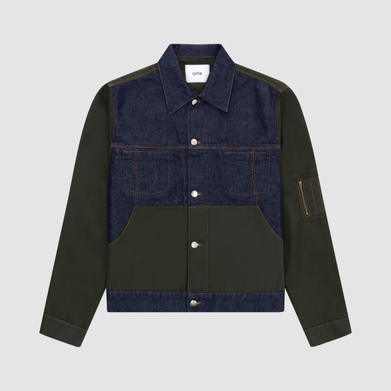 Veste Jones Multi - Denim/Vert