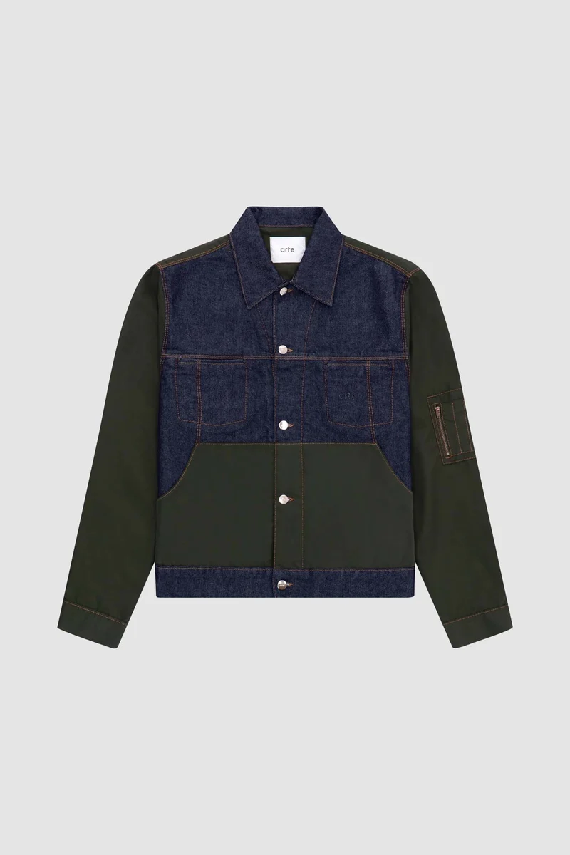 Veste Jones Multi - Denim/Vert