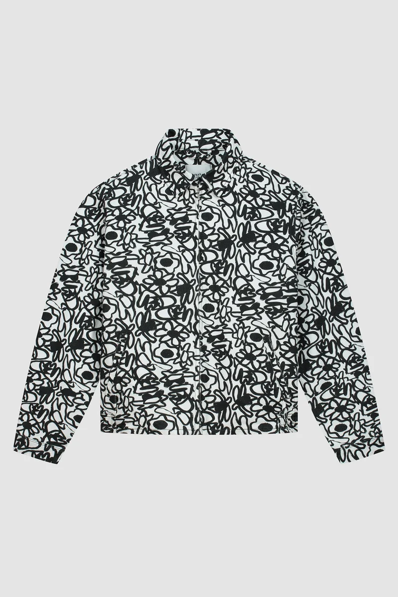 Veste Allover Flowers - Blanc