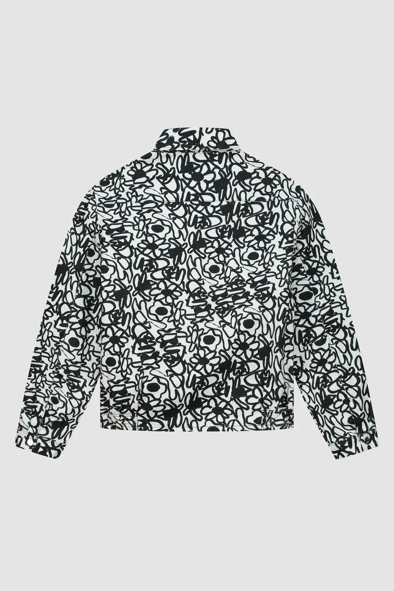 Veste Allover Flowers - Blanc