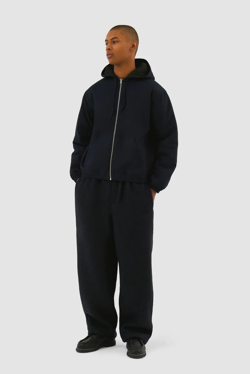 Veste à capuche réversible - Marine