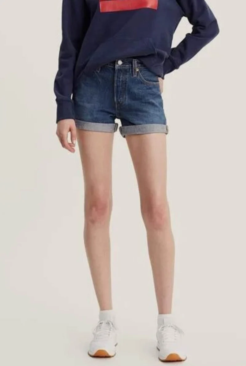 Levi's bleu denim Long short