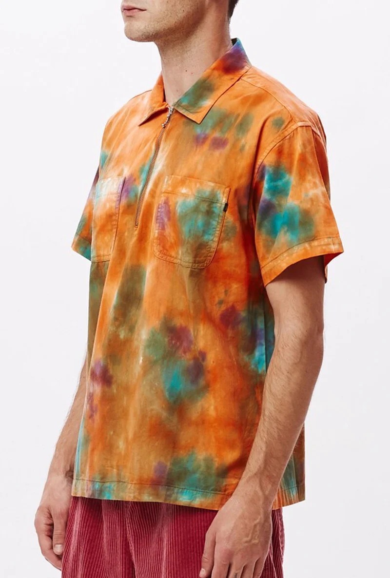Chemise Obey Drops Orange Multi