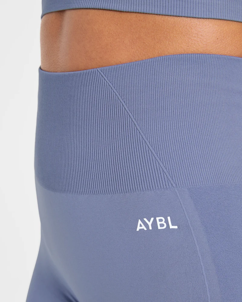 Empower Seamless Shorts - Slate Bleu