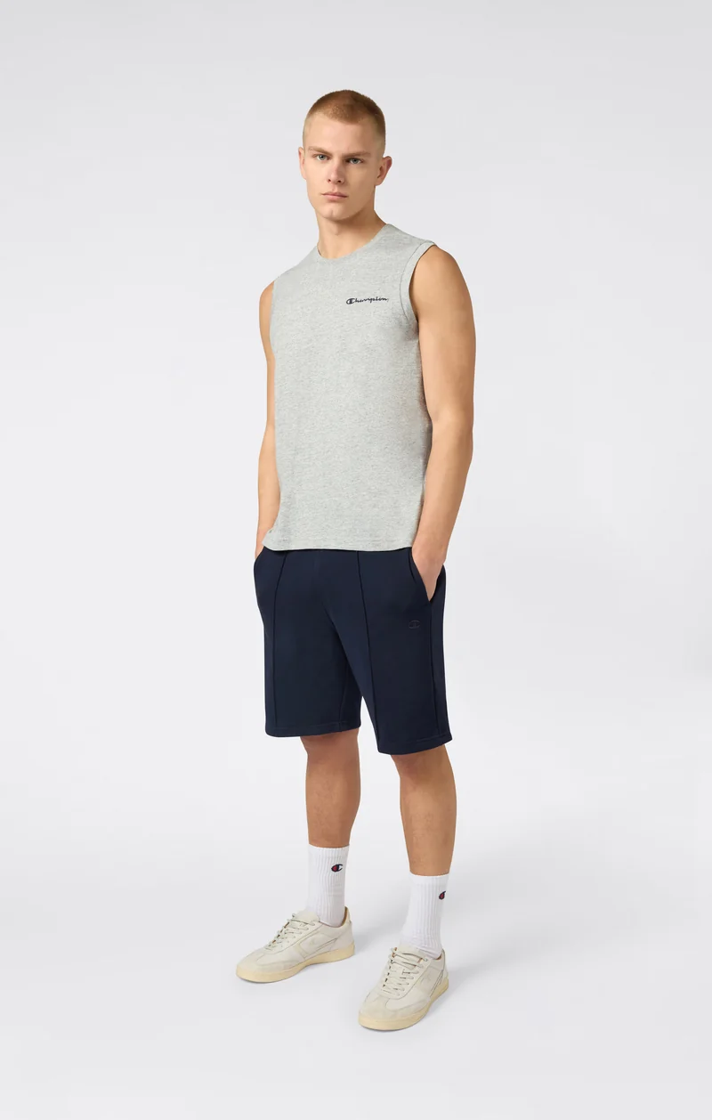 Men’s 9’’ Bermuda Shorts with Stitched Pintuck Icons