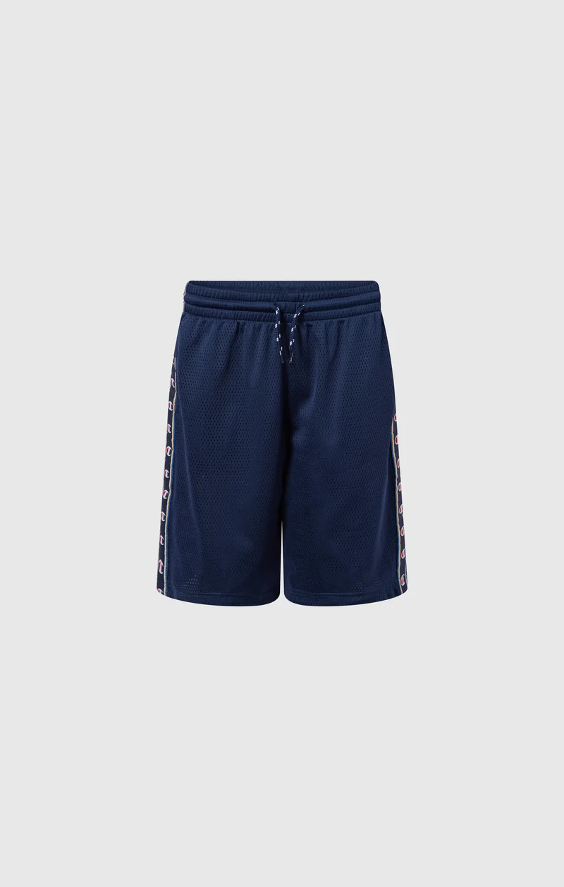 Boys’ Mesh Bermuda Shorts with Tape Logo