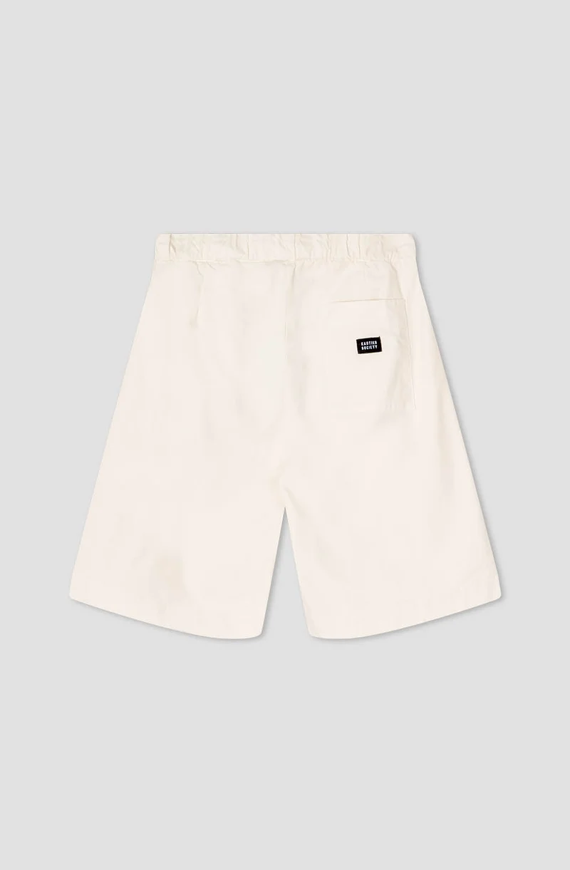 Bermuda Relaxed Toile Pinces Ivory
