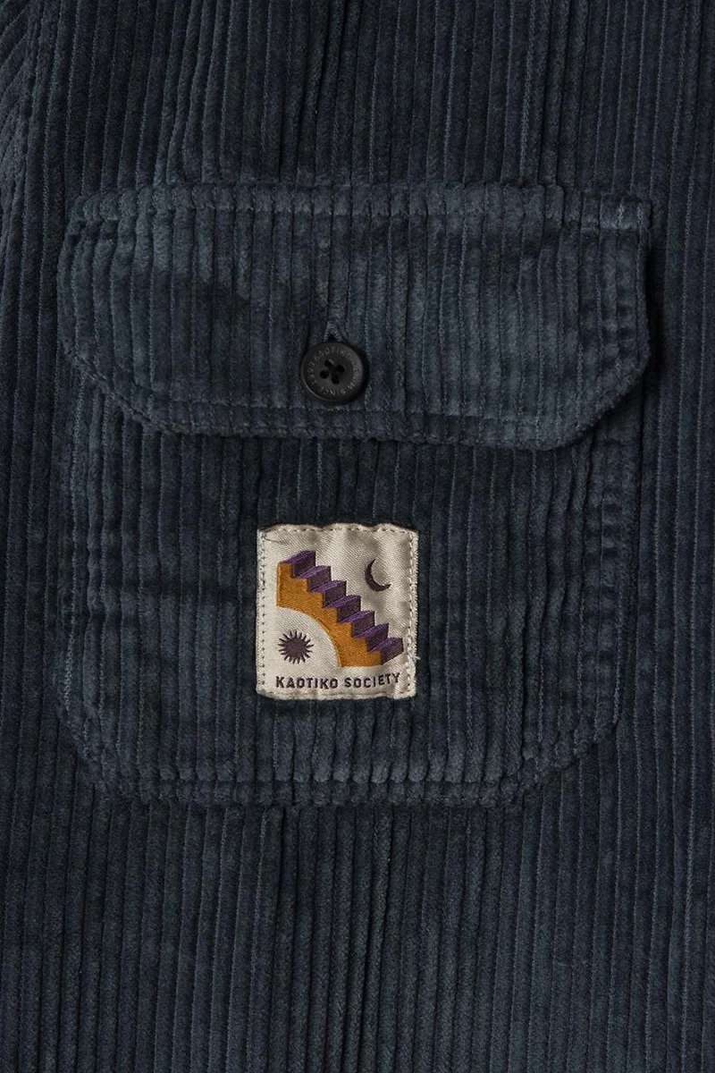 Tee-shirt Corduroy Minimal Bluish-Grey