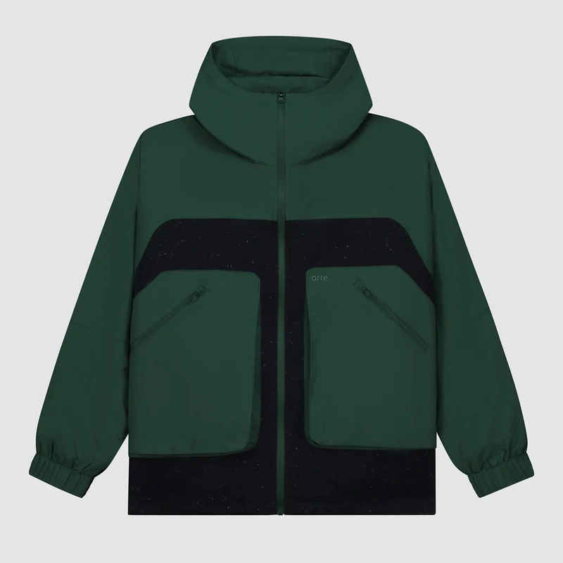 Veste technique en laine - Vert