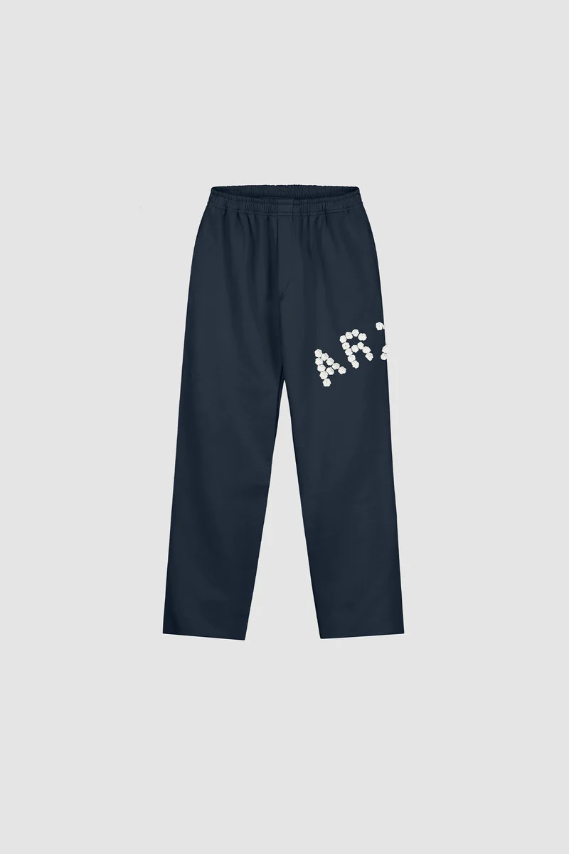 Pantalon Crochet Flowers - Navy