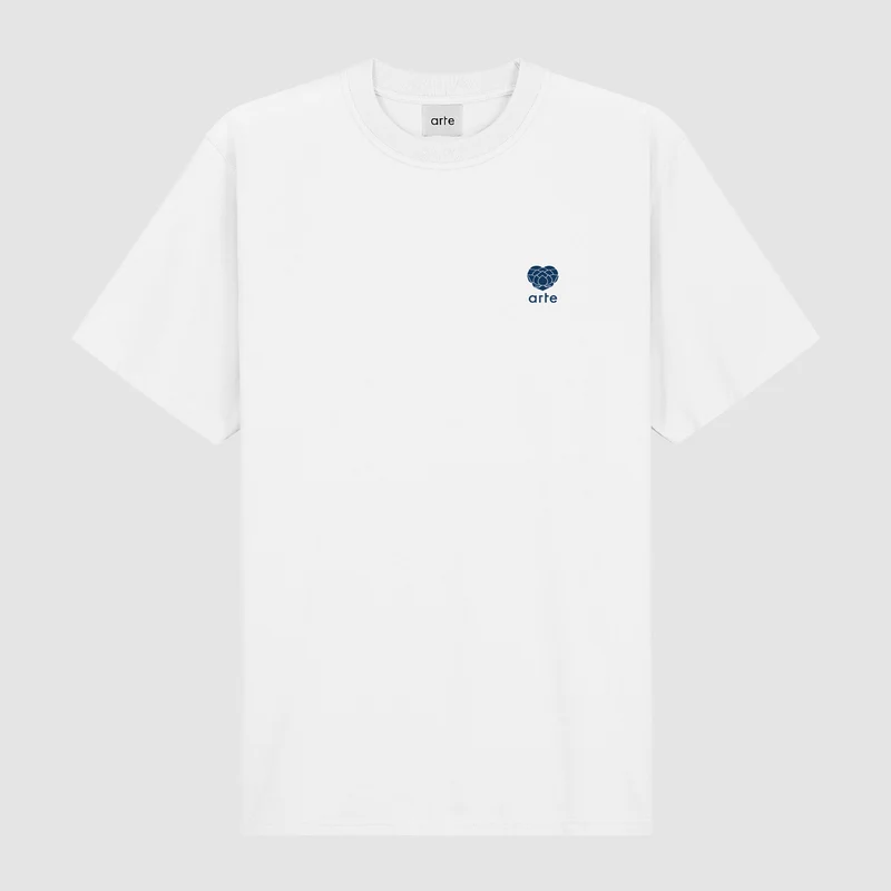 T-shirt avec logo en forme de cœur - blanc