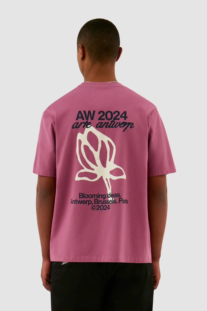 T-shirt tulipe - Rose