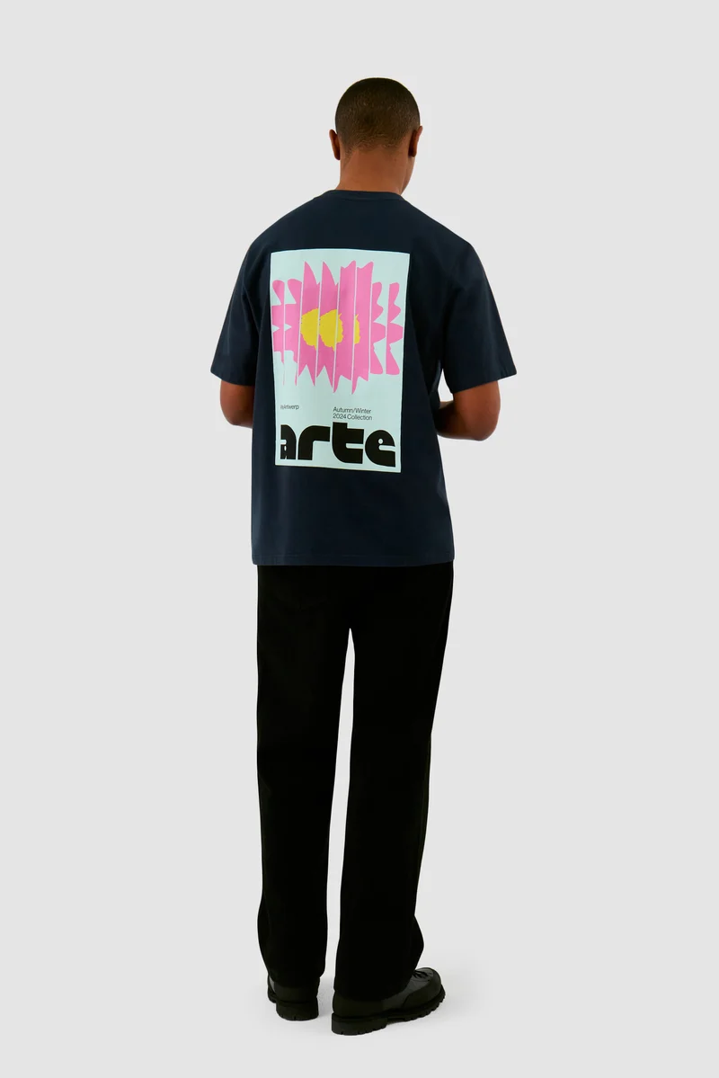 T-shirt Flower Poster - Marine