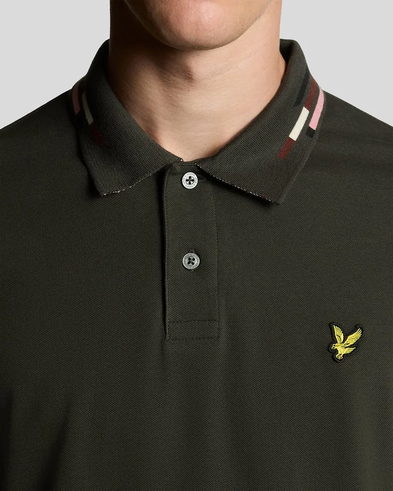 Striped Tipped Polo Shirt