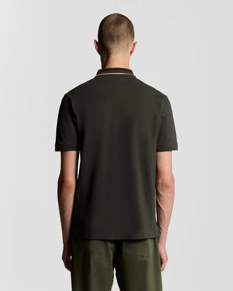 Striped Tipped Polo Shirt