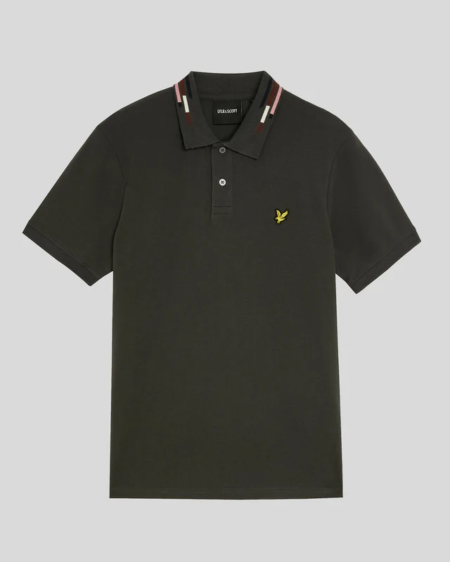 Striped Tipped Polo Shirt