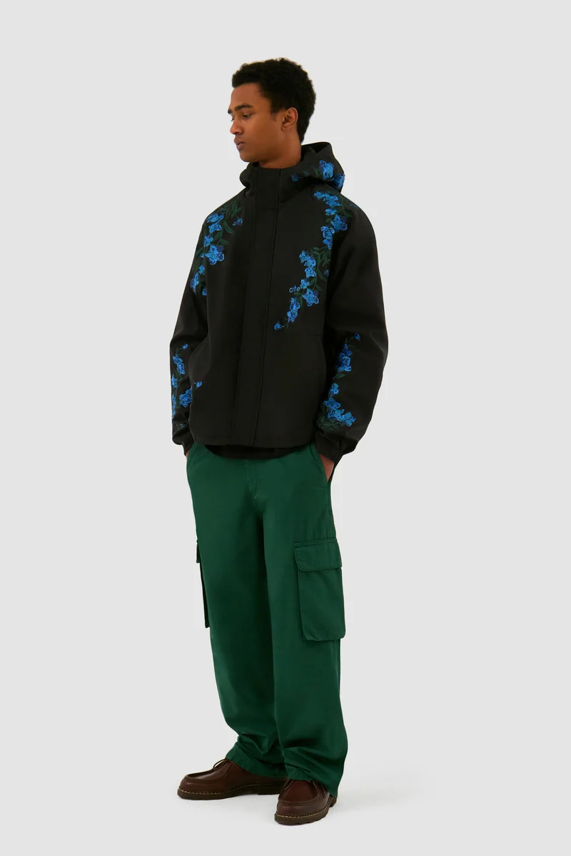 Veste à point de fleur - Noir