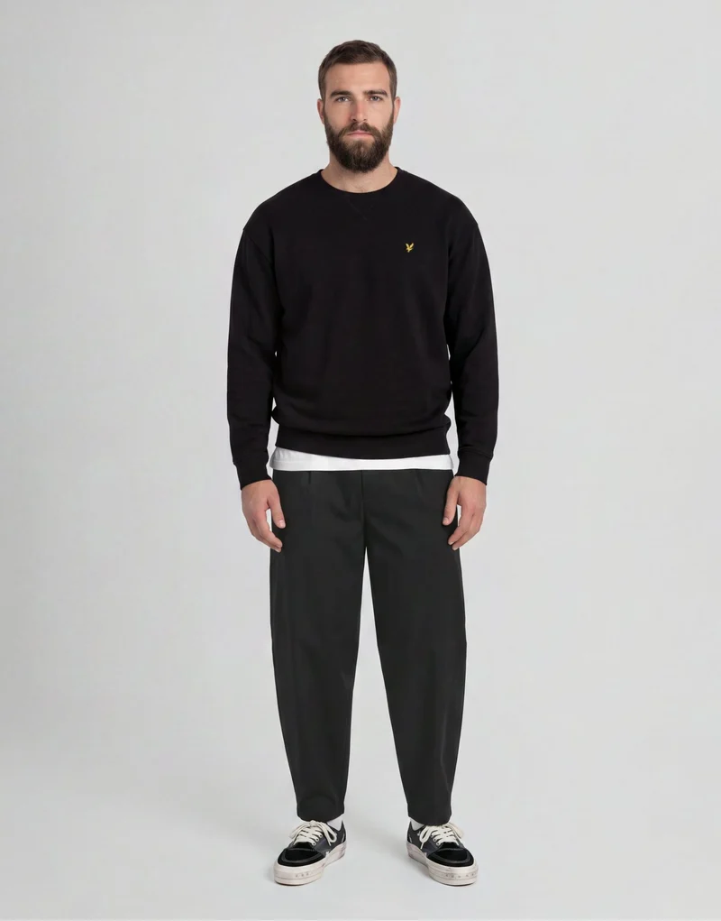 Cotton Crew Neck Sweatshirt