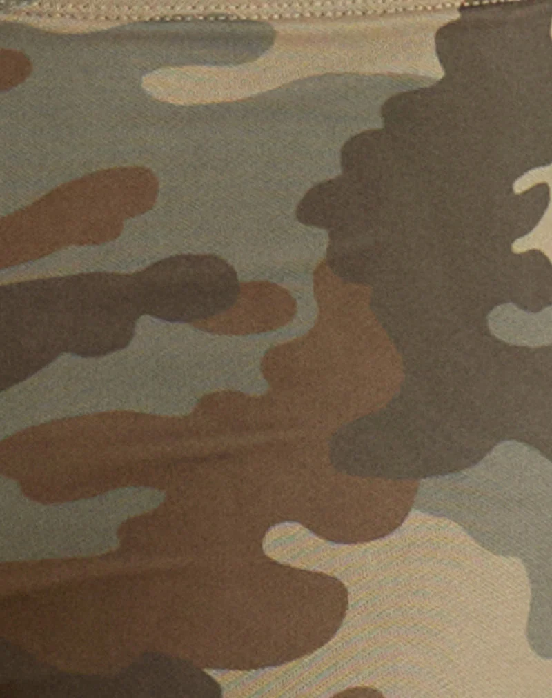 Short Ciana en maille, vert camouflage neutre