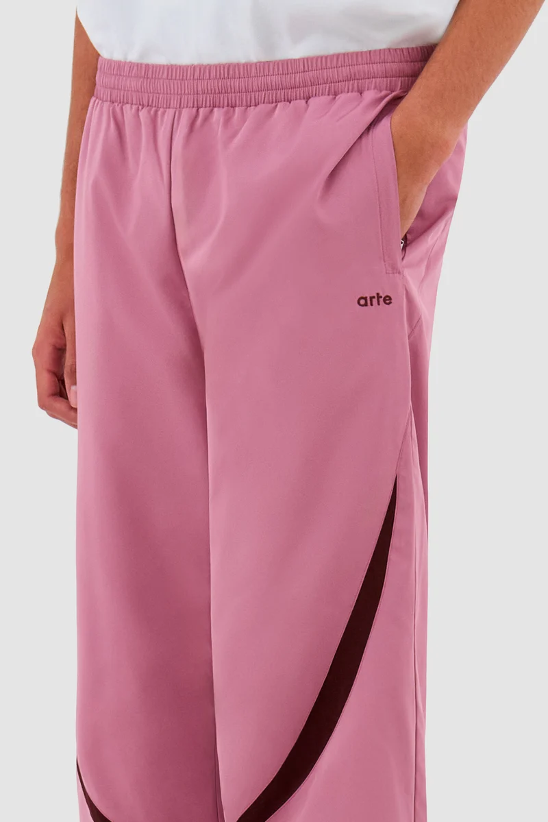 Pantalon de survêtement bicolore - Rose