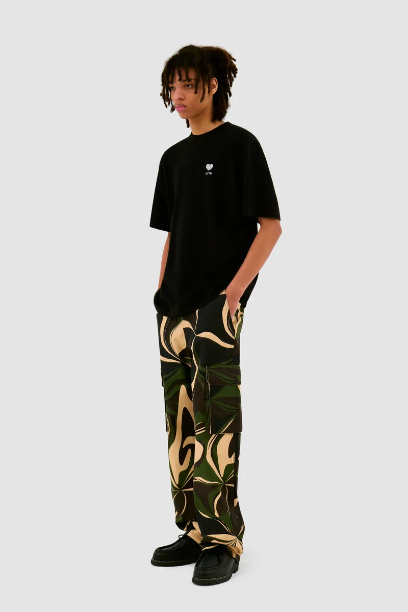 Pantalon cargo camouflage - Imprimé