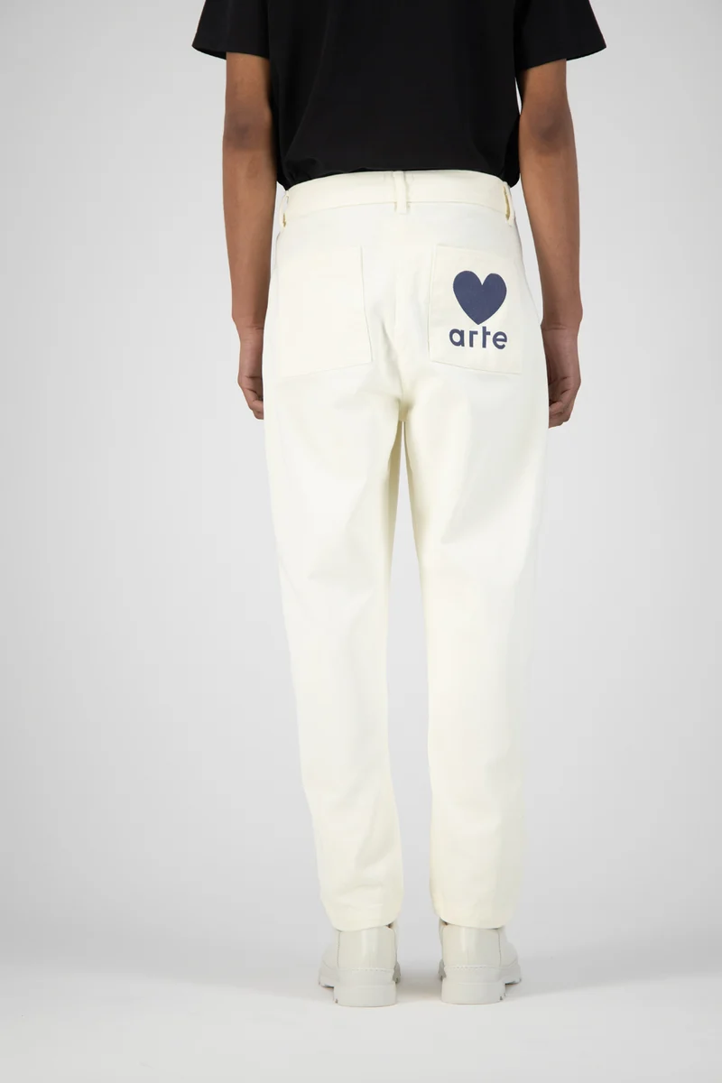 Pantalon Polke Heart - Creme
