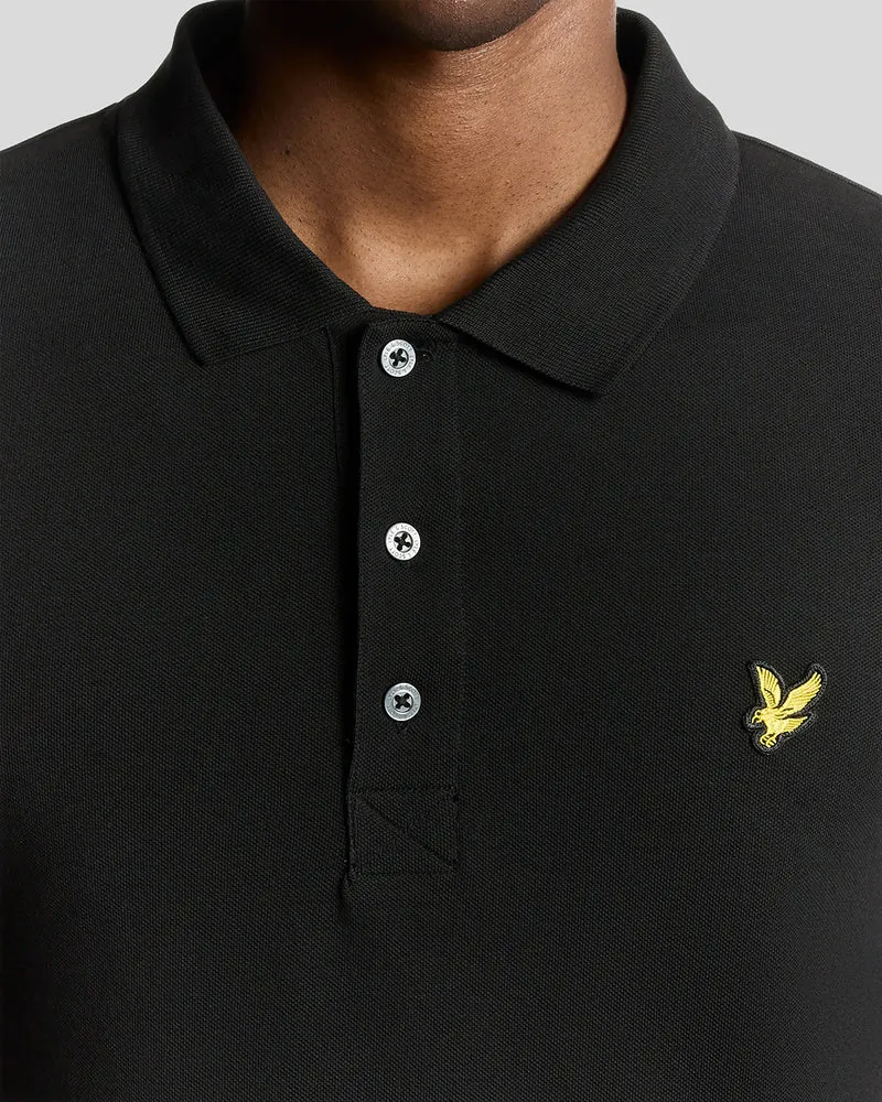 Long Sleeve Cotton Polo Shirt