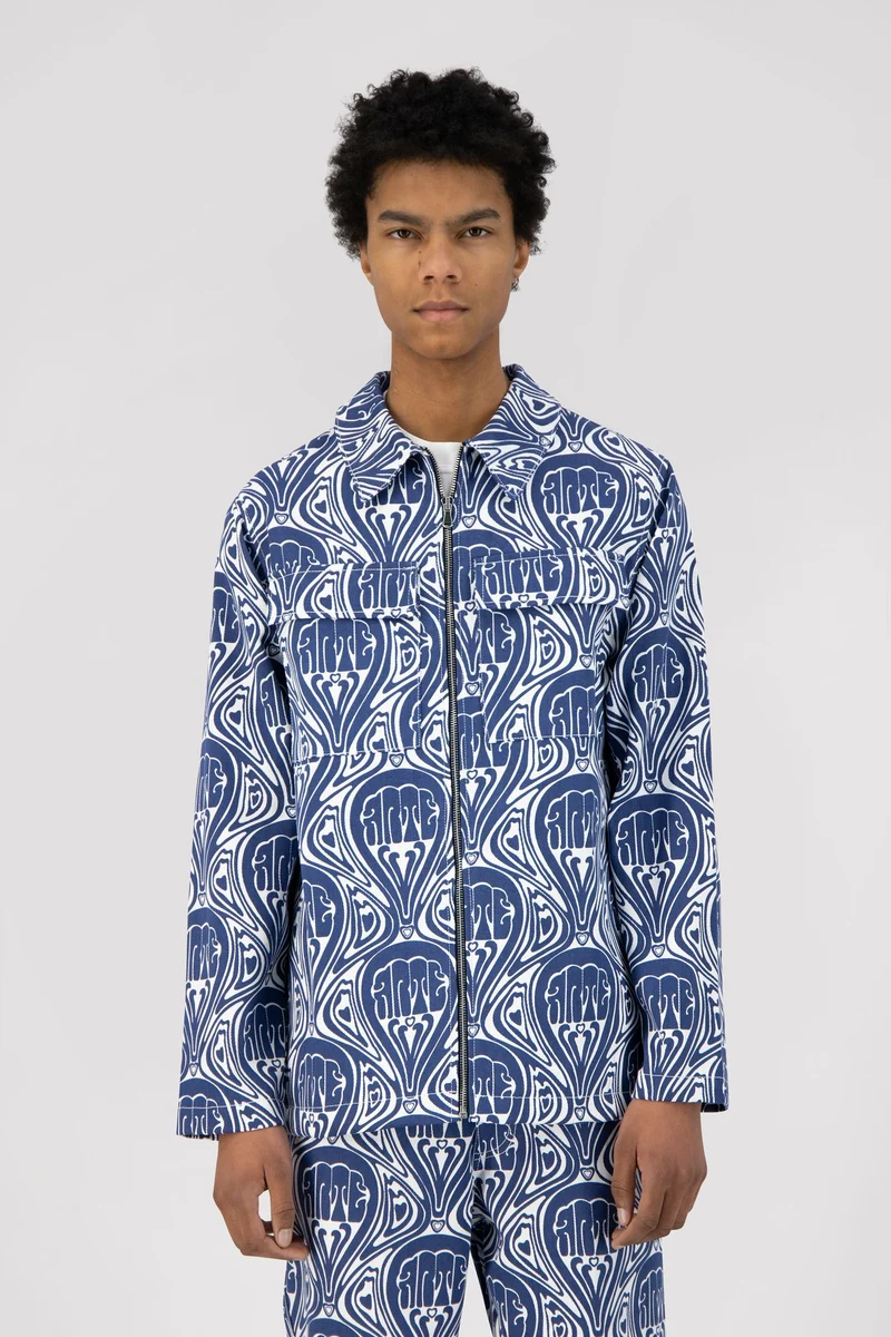 Veste Jean Novo - Bleu/Blanc