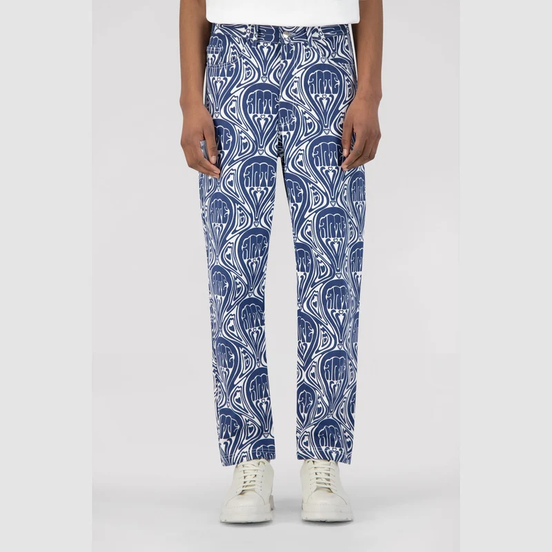 Pantalon Jean Novo - Bleu/Blanc