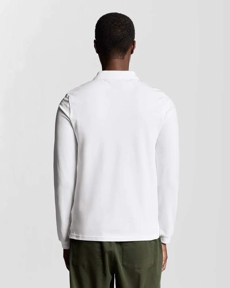 Long Sleeve Cotton Polo Shirt