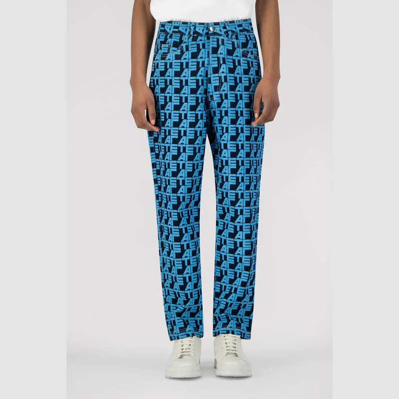 Pantalon en jean allover - Denim imprimé