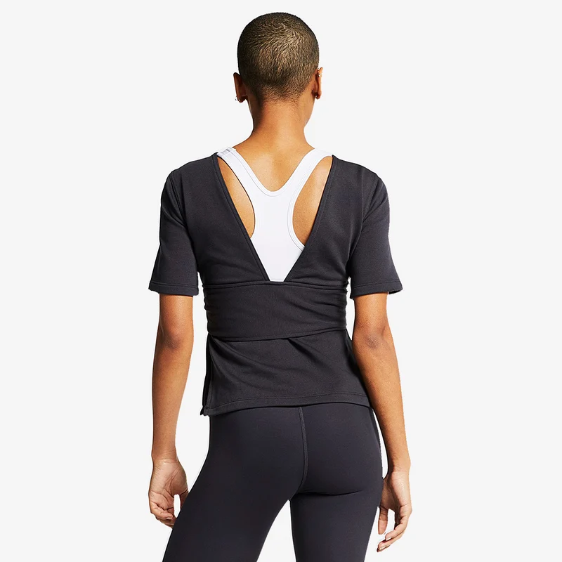 Haut de training de yoga à manches courtes Nike Studio pour