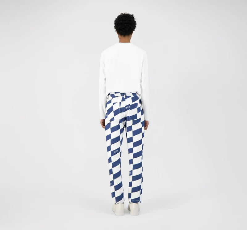 Pantalon Jean Dia - Blanc/Marine