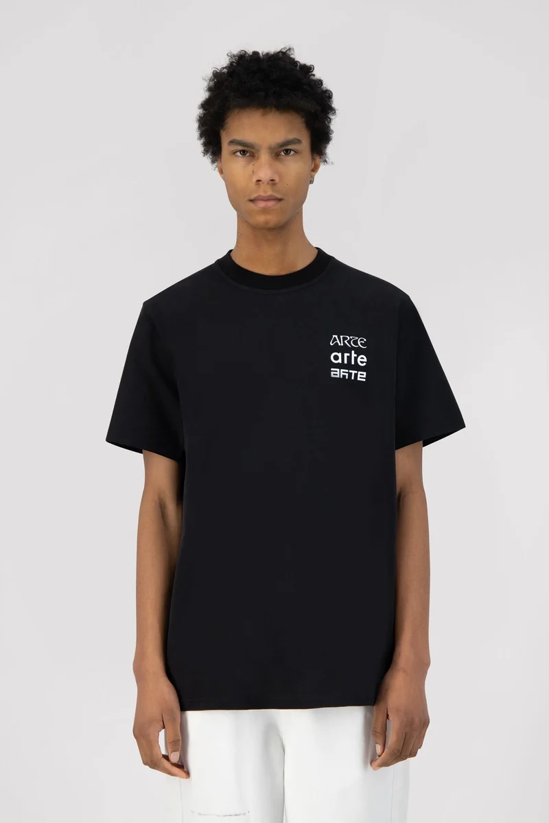 T-shirt Tissot Multi Logo - Noir