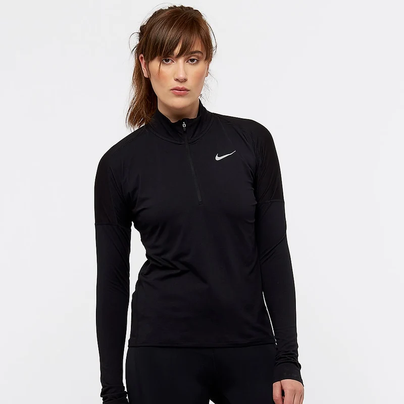 Haut de running à manches longues demi-zippé Nike Dri
